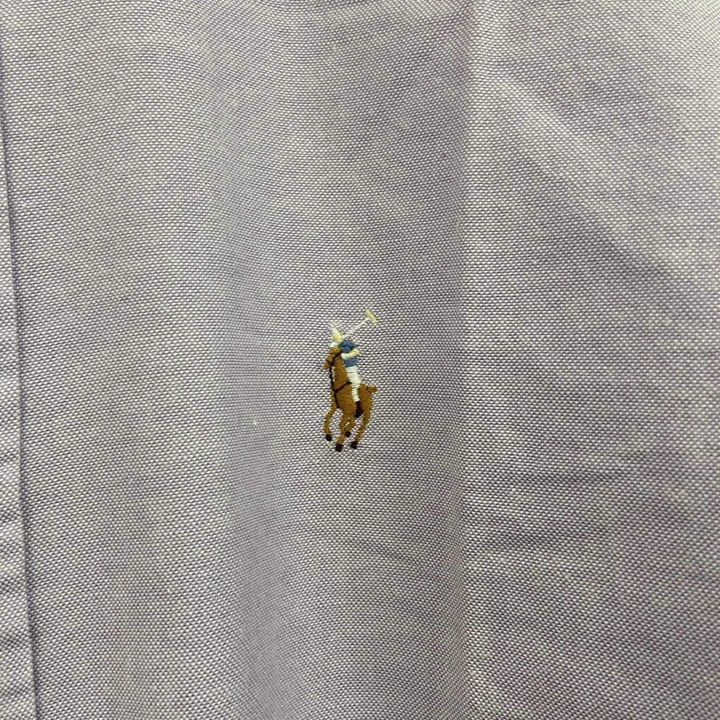 Ralph Lauan　ラルフローレン　長袖シャツ　ボタンダウンシャツ　ライトパープル　11サイズ