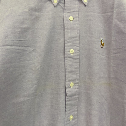 Ralph Lauan　ラルフローレン　長袖シャツ　ボタンダウンシャツ　ライトパープル　11サイズ