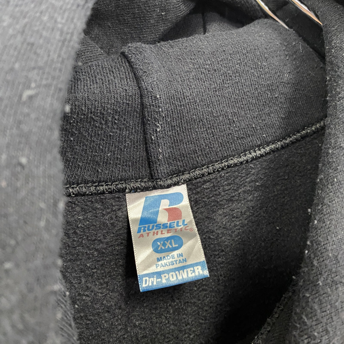 00s～　RUSSELL ATHLETIC　スウェットパーカー/フーディー　ヴィンテージ　黒　ブラック　2XLサイズ　古着