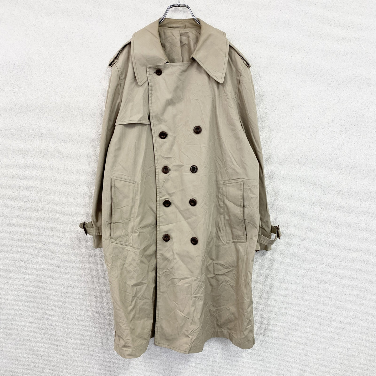 LONDON FOG　ロンドンフォグ　ダブルトレンチコート　ベージュ　42サイズ　古着