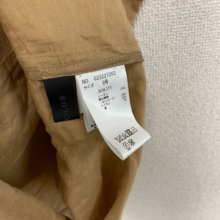 SCOT CLUB　スコットクラブ　フルジップジャケット　ベージュ　9号サイズ　古着