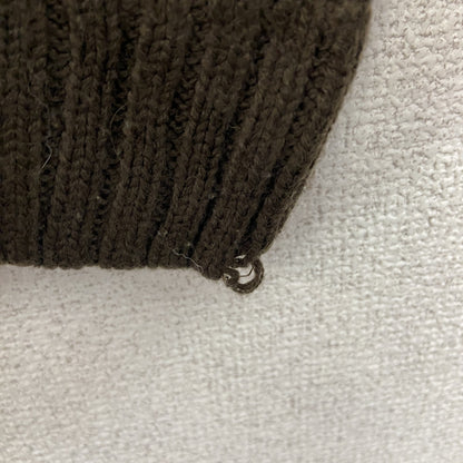 Kappa　カッパ　ハーフジップコットンニットセーター　茶色　ブラウン　Mサイズ