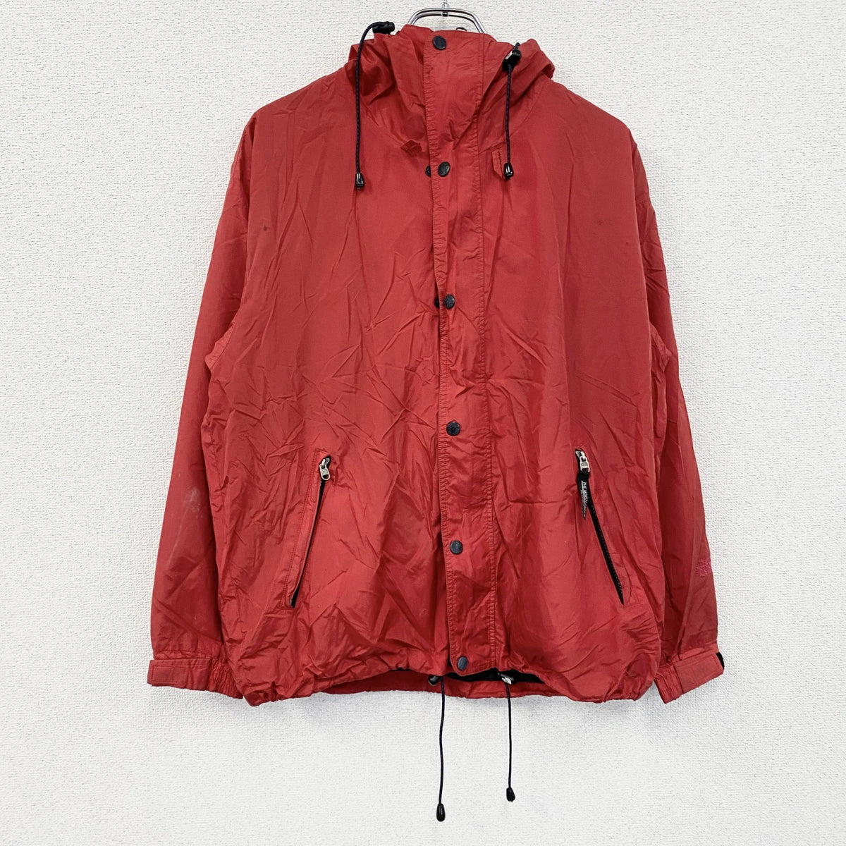 THE NORTH FACE　ザ・ノースフェイス　マウンテンパーカー　ハの字ポケット　赤　レッド　Lサイズ　古着