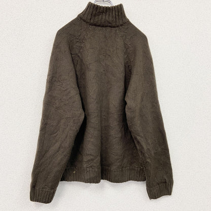 Kappa　カッパ　ハーフジップコットンニットセーター　茶色　ブラウン　Mサイズ