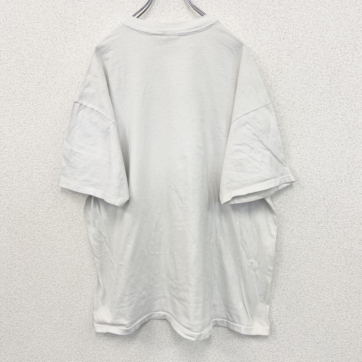 90s　Hanes 　ヘインズ 　半袖プリントスポーツTシャツ　シングルステッチ　野球　クルーネック　ヴィンテージ　白　ホワイト　XXLサイズ　古着