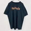 FRUIT OF THE LOOＭ　半袖バックプリントTシャツ　両面プリント　英字プリント　クルーネック　黒　ブラック　XLサイズ　古着