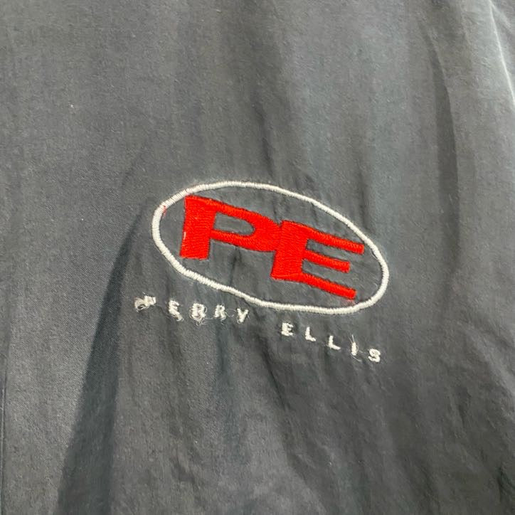 PERRY ELLIS　ペリーエリス　フルジップジャケット　黒　ブラック　Mサイズ　古着