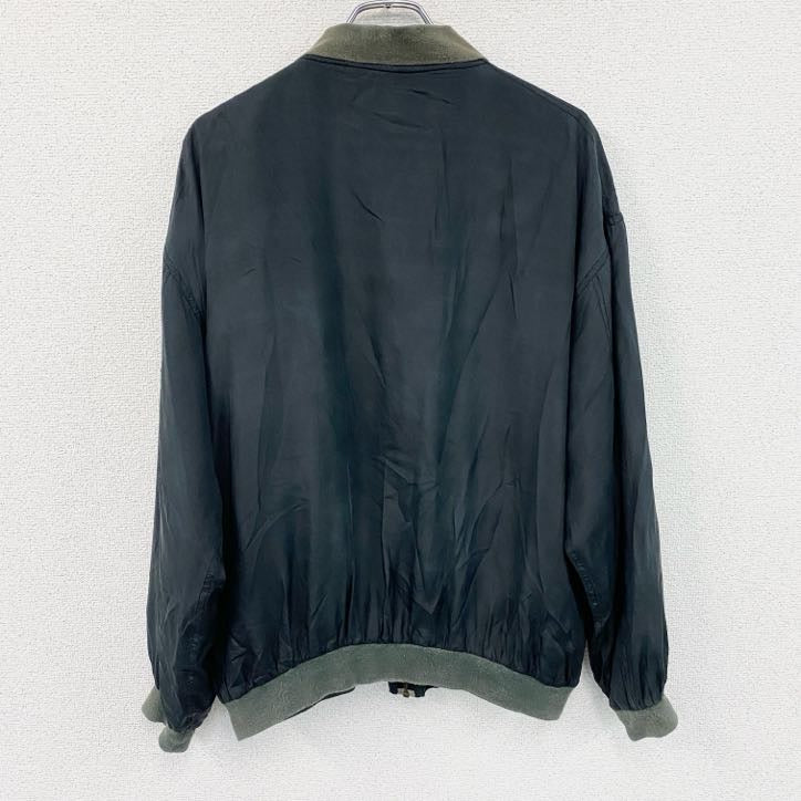 PERRY ELLIS　ペリーエリス　フルジップジャケット　黒　ブラック　Mサイズ　古着