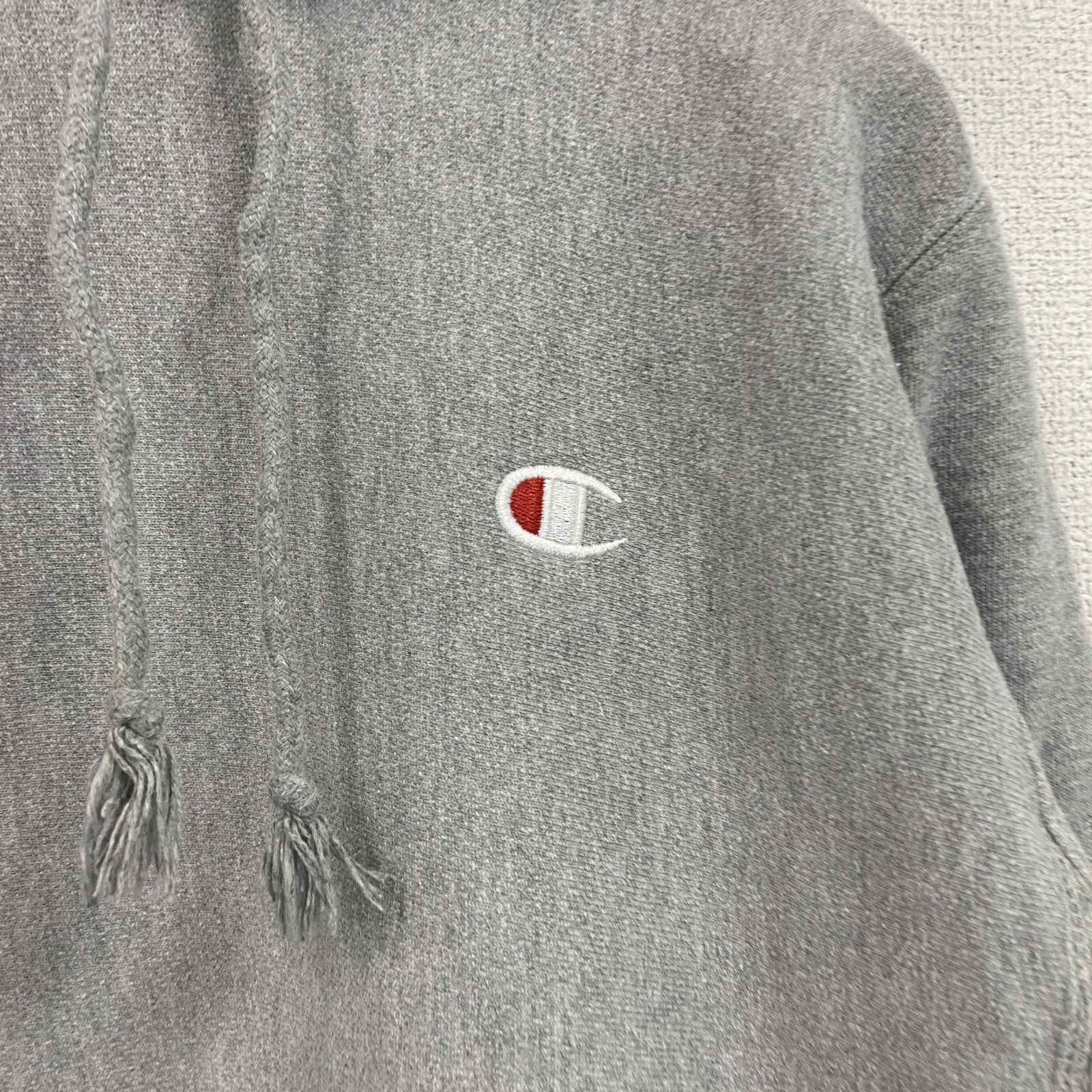 Champion　チャンピオン　リバースウィーブ　スウェットパーカー/フーディー　灰色　グレー　Sサイズ　古着
