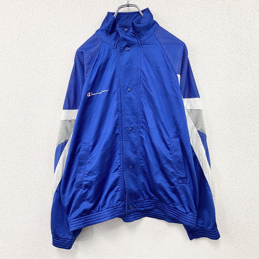 90s　Champion　チャンピオン　トラックジャケット/ジャージ　ヴィンテージ　青　ブルー　Mサイズ