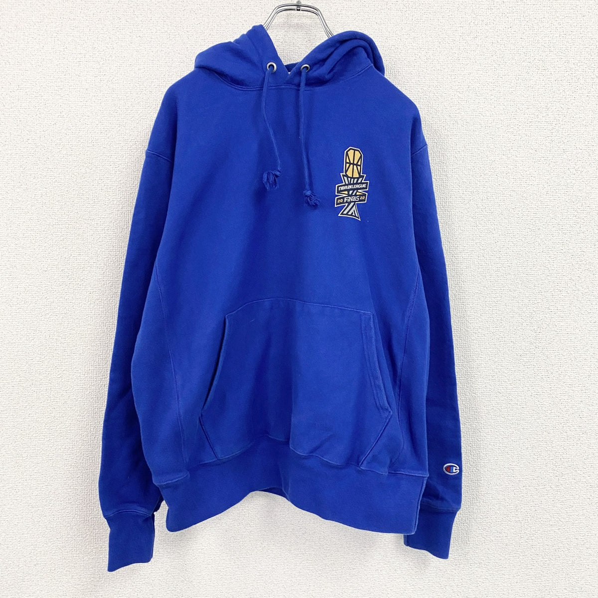 Champion　チャンピオン　リバースウィーブ　NBA　スウェットパーカー/フーディー　青　ブルー　Mサイズ　古着