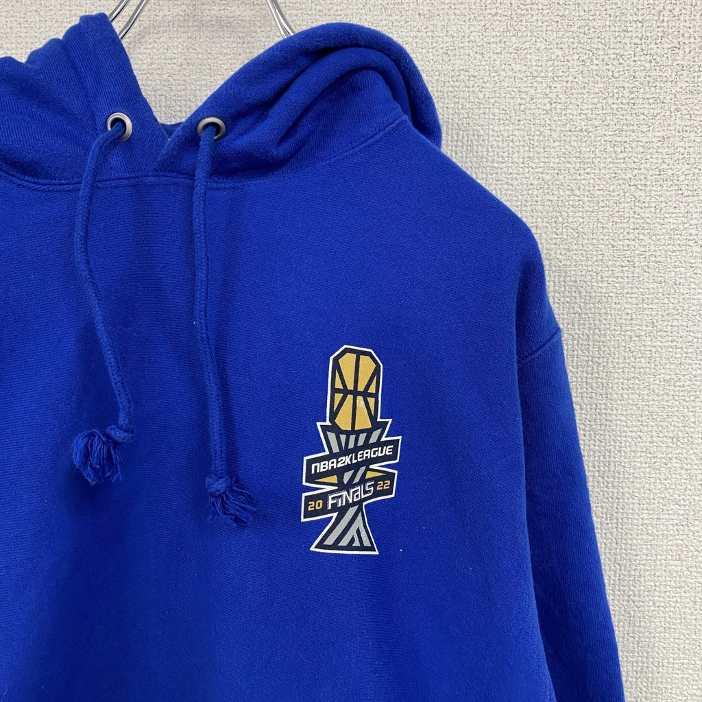 Champion　チャンピオン　リバースウィーブ　NBA　スウェットパーカー/フーディー　青　ブルー　Mサイズ　古着