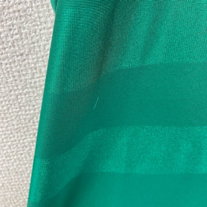 adidas　アディダス　ユニフォーム　半袖プリントTシャツ　緑　グリーン　Oサイズ　古着
