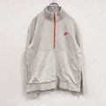 NIKE　ナイキ　ハーフジップスウェット/トレーナー　スウッシュ　灰色　グレー　Lサイズ　古着