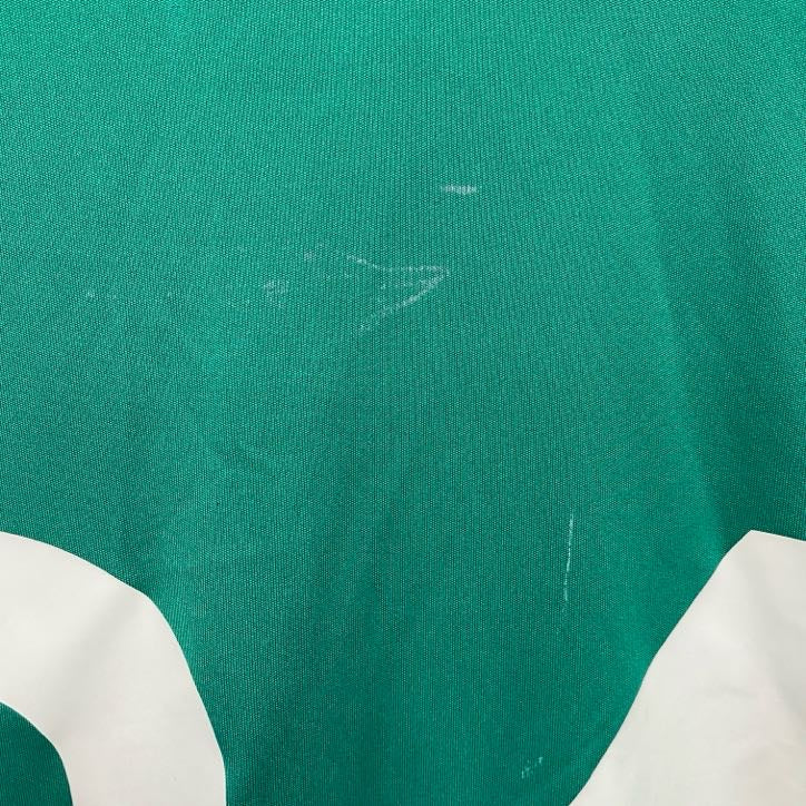 adidas　アディダス　ユニフォーム　半袖プリントTシャツ　緑　グリーン　Oサイズ　古着