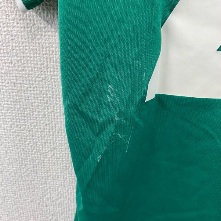 adidas　アディダス　ユニフォーム　半袖プリントTシャツ　緑　グリーン　Oサイズ　古着