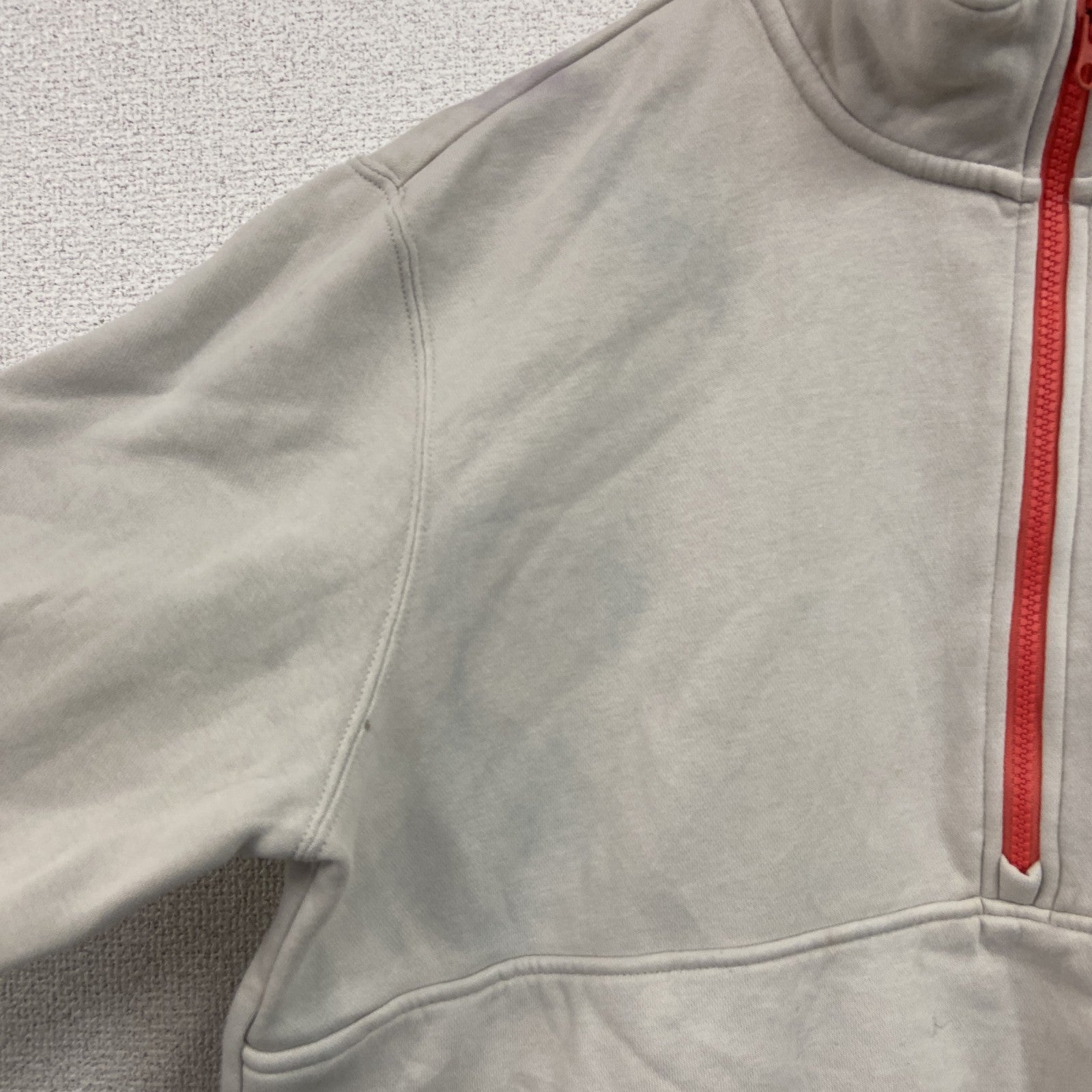 NIKE　ナイキ　ハーフジップスウェット/トレーナー　スウッシュ　灰色　グレー　Lサイズ　古着