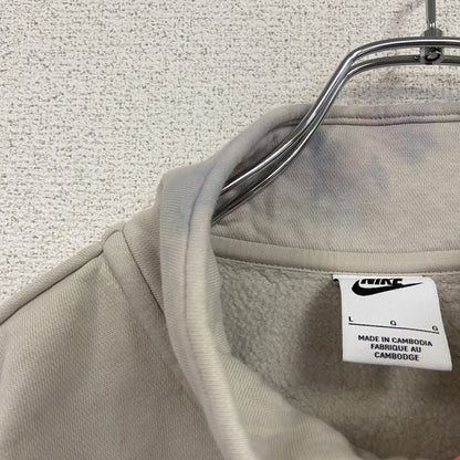 NIKE　ナイキ　ハーフジップスウェット/トレーナー　ライトベージュ　Lサイズ