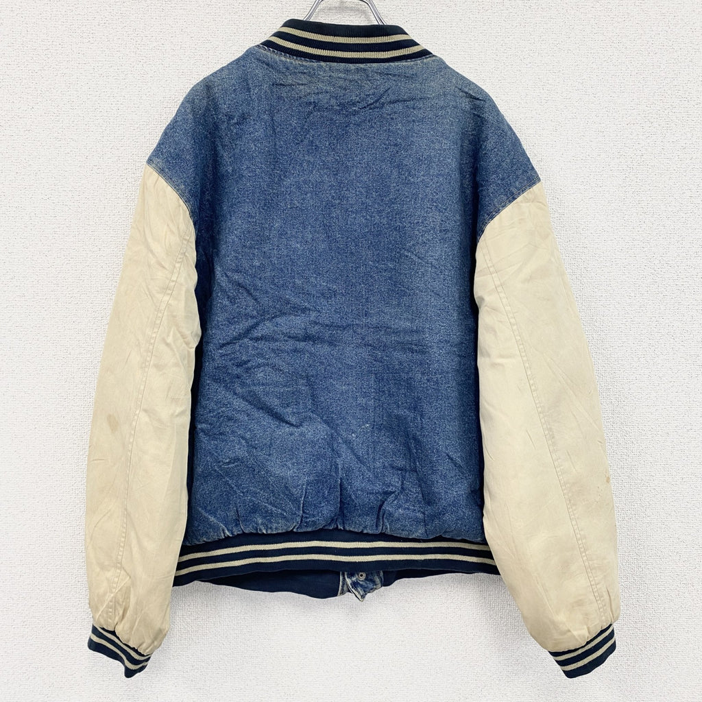 ～90s　COLORADO　デニムスタジャン　ヴィンテージ　中綿入り　インディゴ　XLサイズ　古着