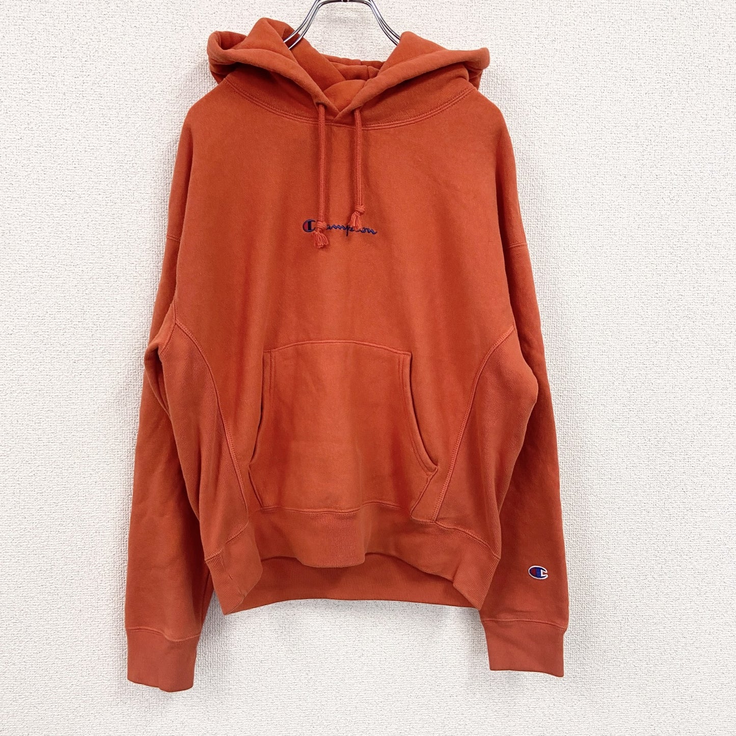 Champion　チャンピオン　リバースウィーブ　スウェットパーカー/フーディー　橙色　オレンジ　Mサイズ