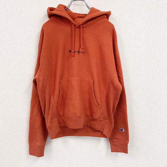 Champion　チャンピオン　リバースウィーブ　スウェットパーカー/フーディー　橙色　オレンジ　Mサイズ