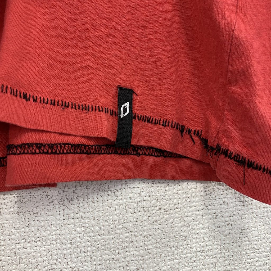 90s　半袖プリントTシャツ　シングルステッチ　ロサンゼルス　レトロ　クルーネック　赤　レッド　XXLサイズ　　ヴィンテージ　古着