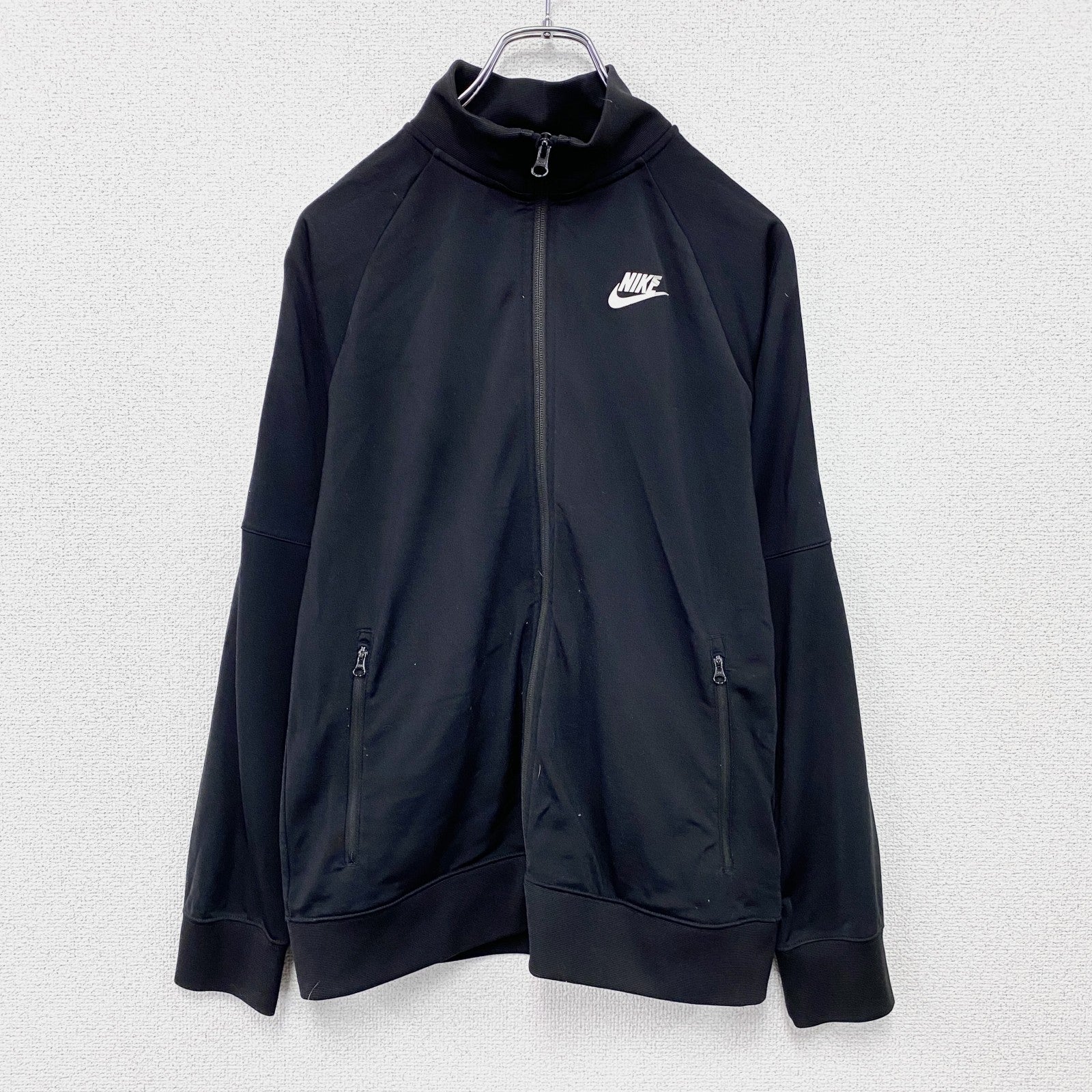 NIKE　ナイキ　トラックジャケット/ジャージ　黒　ブラック　XLサイズ　古着