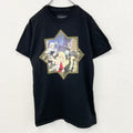 俺だけが入れる隠しダジョン　半袖オリジナルアニメプリントTシャツ　黒　ブラック　瀬戸メグル　クルーネック　Sサイズ　古着