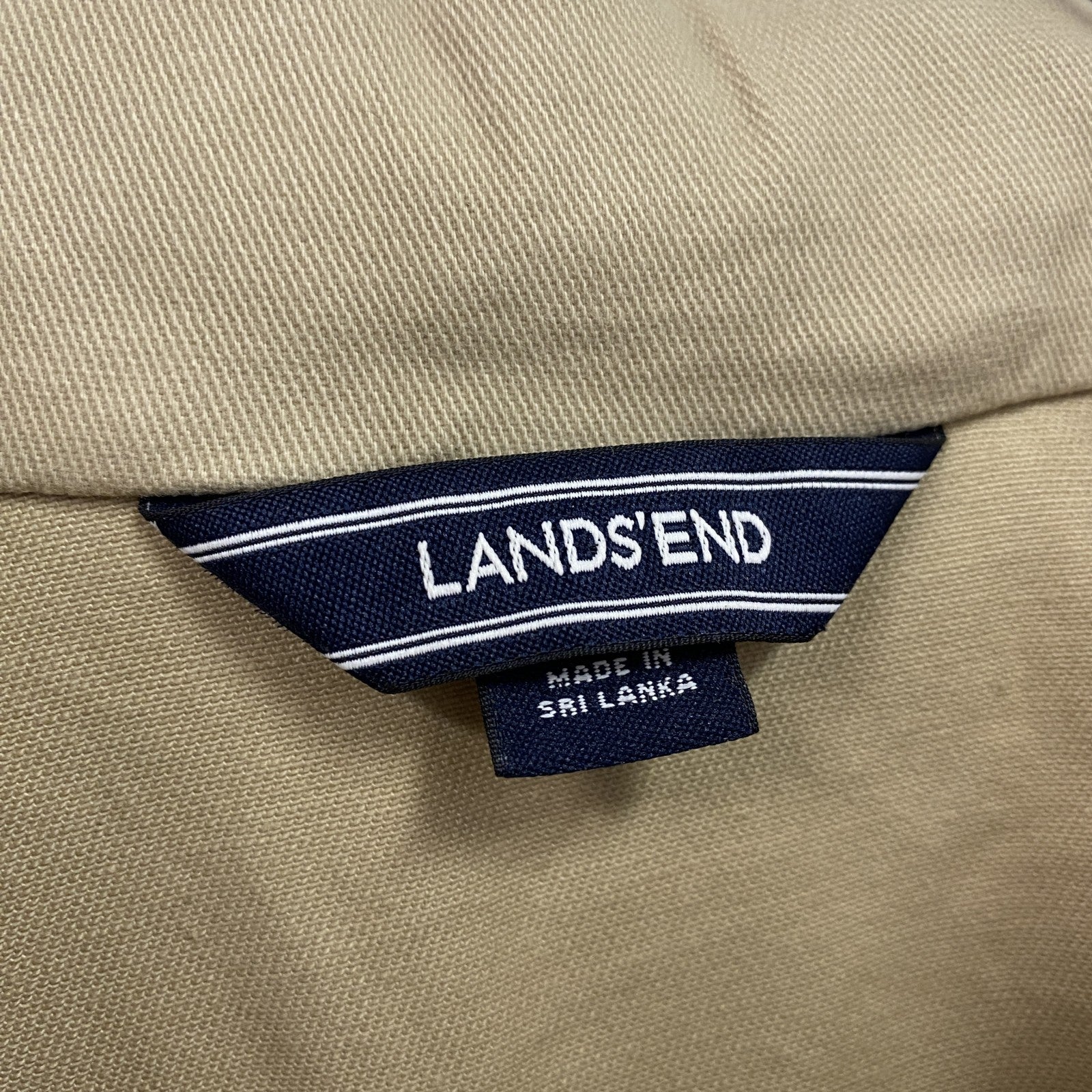 LANDS'END　ランズエンド　ハンティングジャケット　4つポケット　ベージュ　XLサイズ　古着