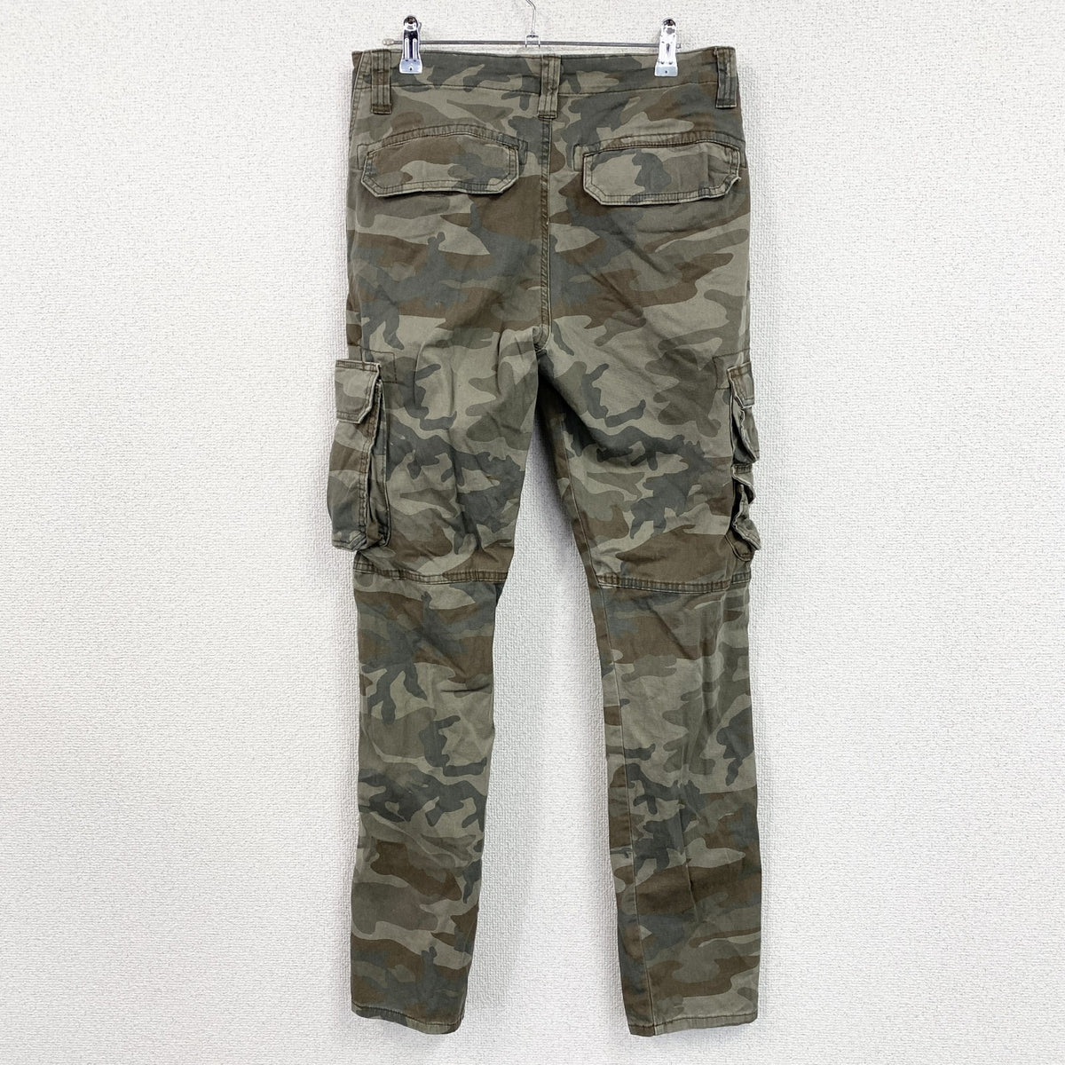 Wrangler　ラングラー　カーゴパンツ　ジップフライ　迷彩　カモフラ　カーキ　30サイズ　古着