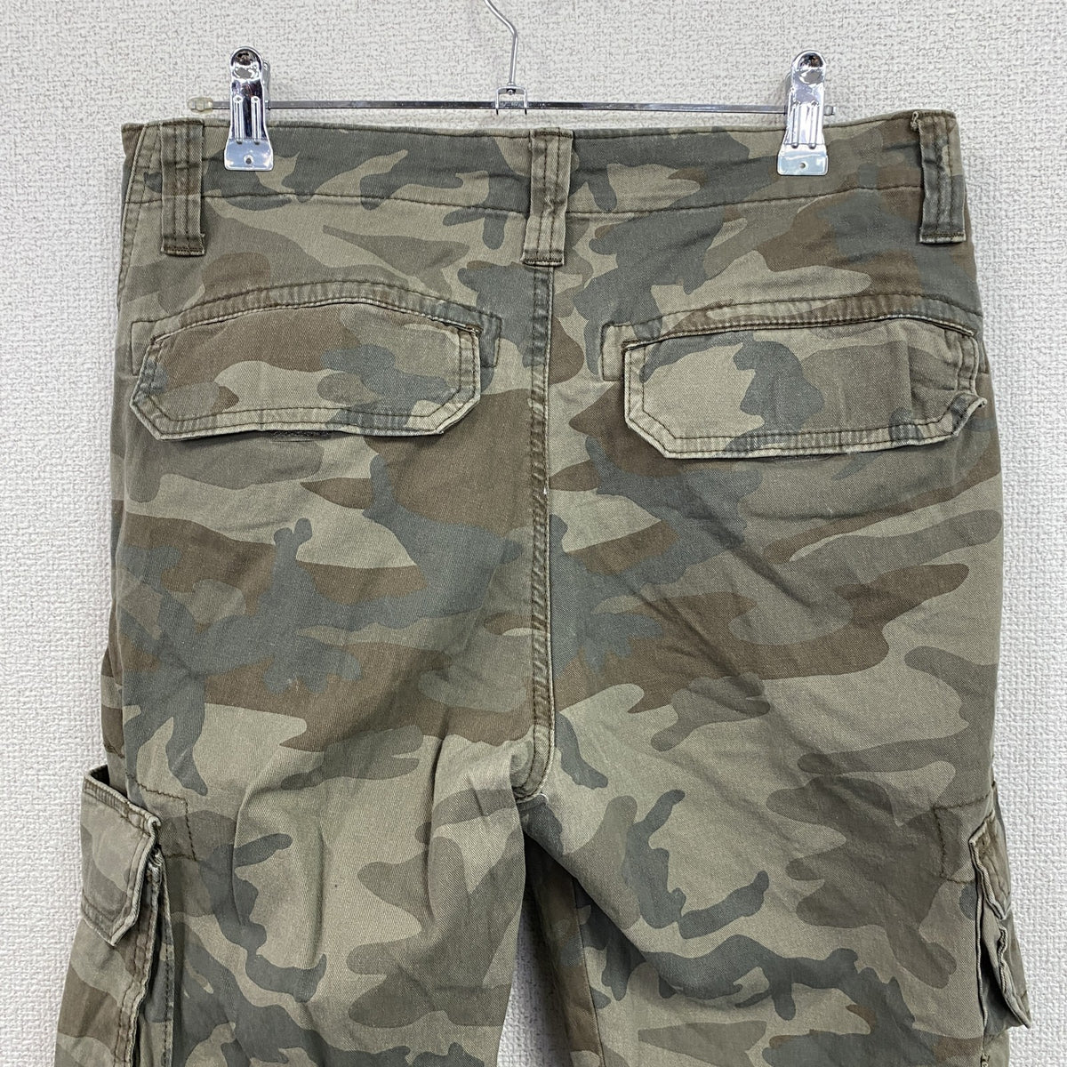 Wrangler　ラングラー　カーゴパンツ　ジップフライ　迷彩　カモフラ　カーキ　30サイズ　古着