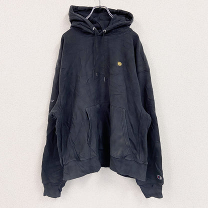 Champion　チャンピオン　プレミアムリバースウィーブ　スウェットパーカー/フーディー　フェード　黒　ブラック　XLサイズ