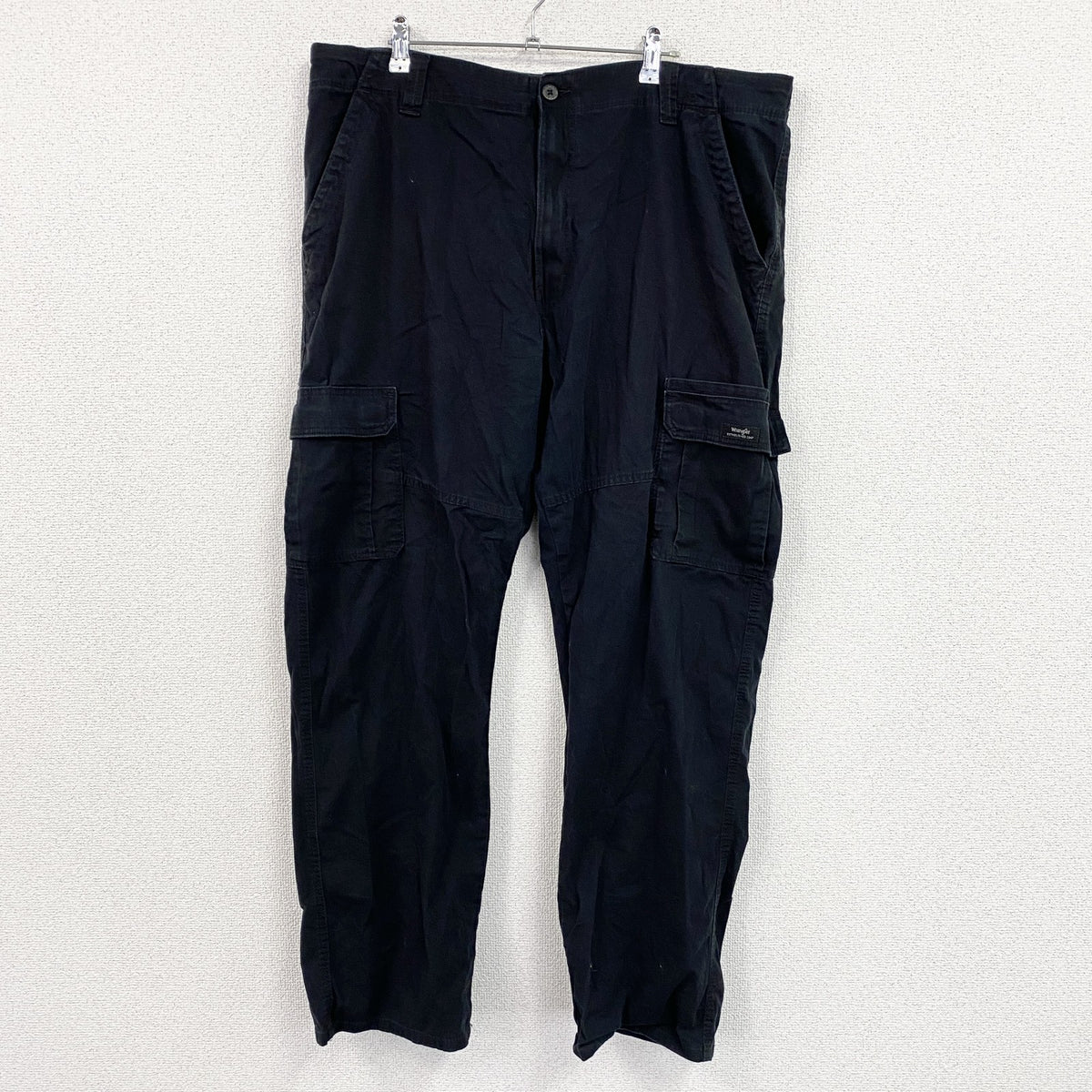 Wrangler　ラングラー　カーゴパンツ　ワークパンツ　ジップフライ　黒　ブラック　40サイズ　古着