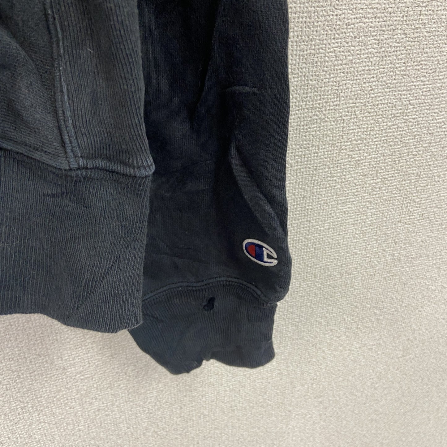 Champion　チャンピオン　プレミアムリバースウィーブ　スウェットパーカー/フーディー　フェード　黒　ブラック　XLサイズ