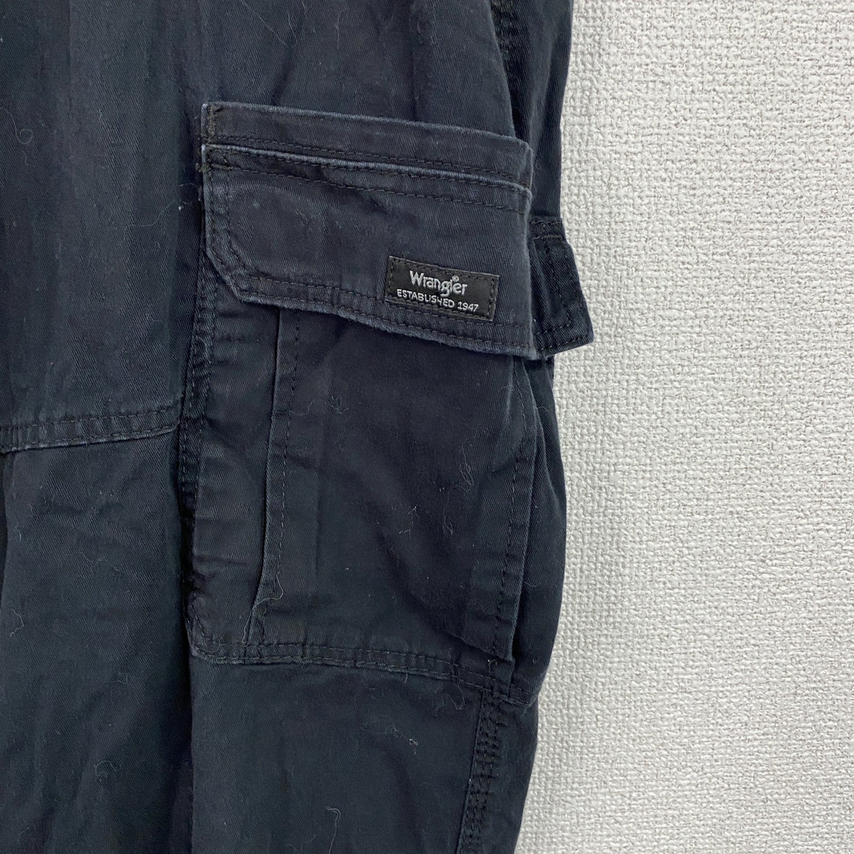 Wrangler　ラングラー　カーゴパンツ　ワークパンツ　ジップフライ　黒　ブラック　40サイズ　古着