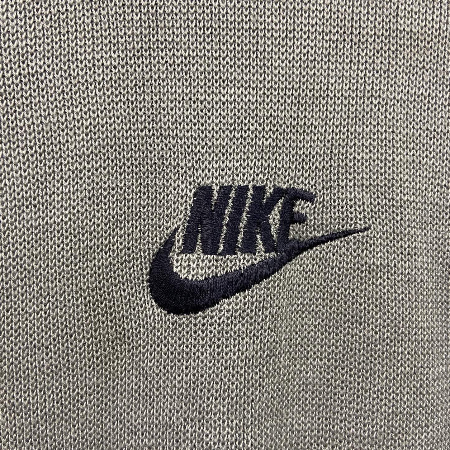 00s　NIKE　ナイキ　アクリルニットセーター　ヴィンテージ　灰色　グレー　Lサイズ