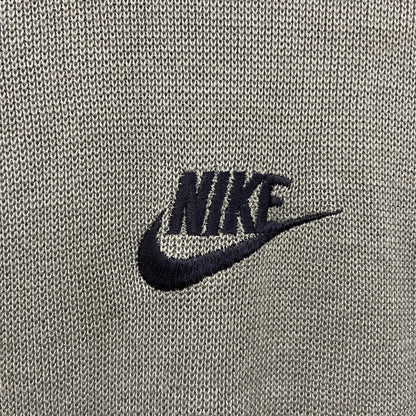 00s　NIKE　ナイキ　アクリルニットセーター　ヴィンテージ　灰色　グレー　Lサイズ