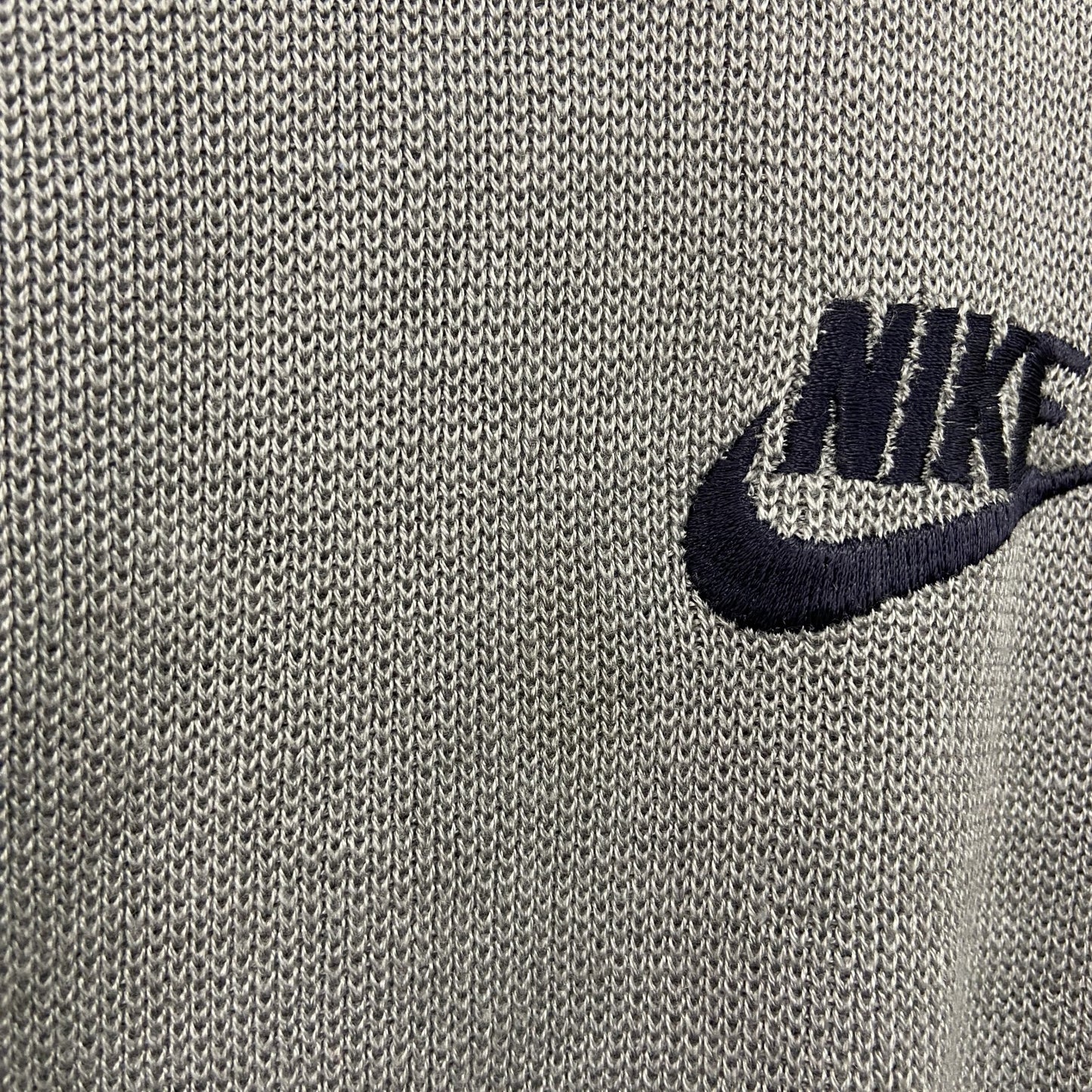 00s　NIKE　ナイキ　アクリルニットセーター　ヴィンテージ　灰色　グレー　Lサイズ
