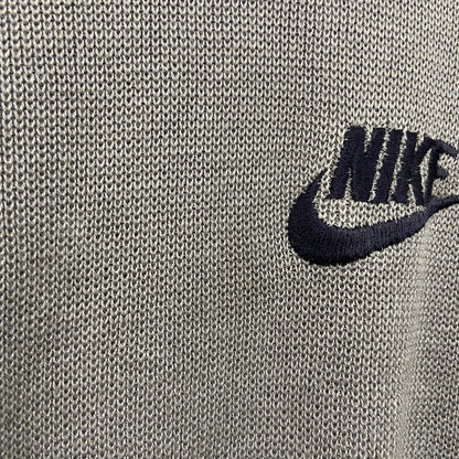 00s　NIKE　ナイキ　アクリルニットセーター　ヴィンテージ　灰色　グレー　Lサイズ