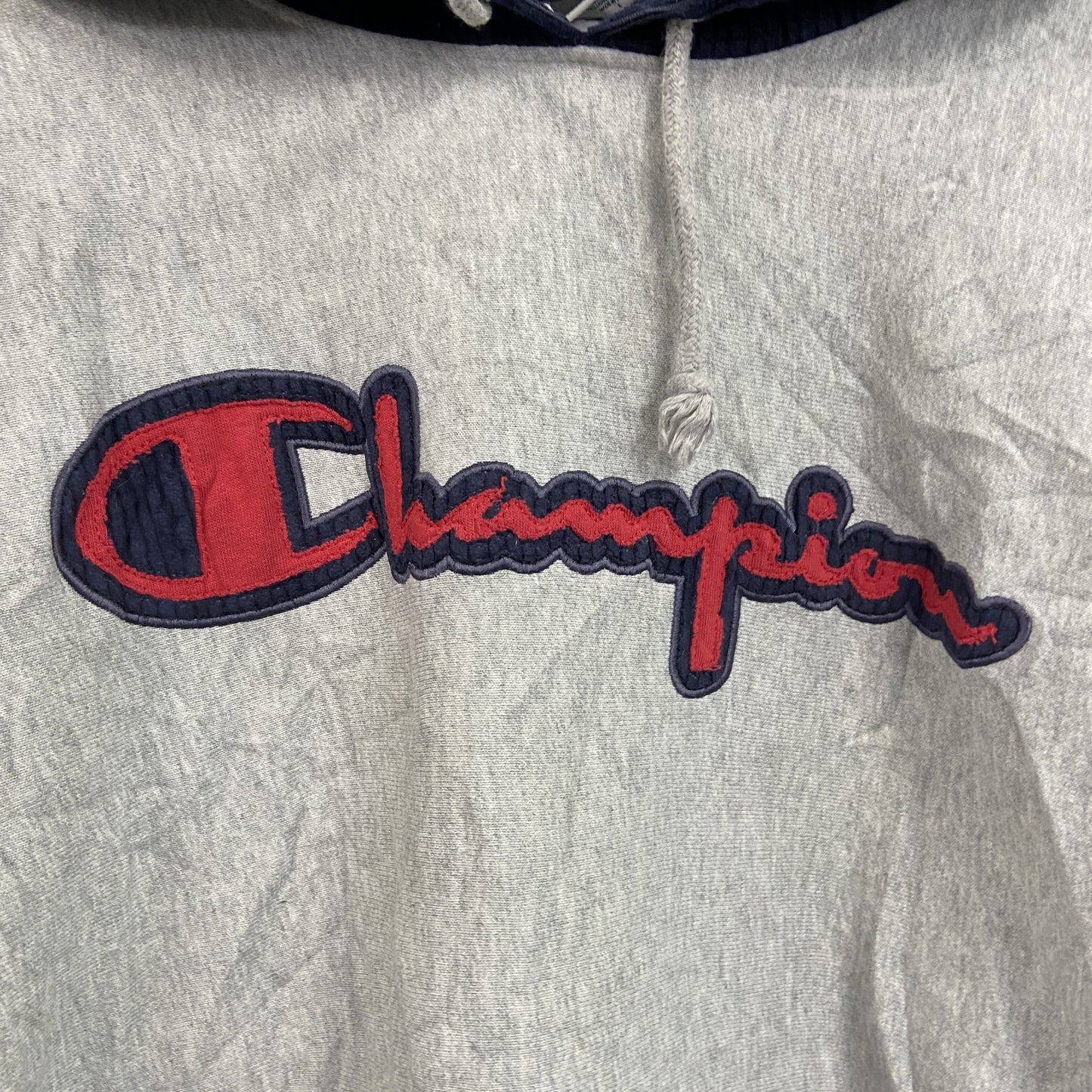 Champion　チャンピオン　スウェットパーカー/フーディー　灰色　グレー　Lサイズ