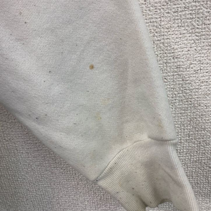Healthknit　ヘルスニット　スウェット/トレーナー　アーチプリント　白　ホワイト　Lサイズ スウェットトップス セーター ニットセーター 古着