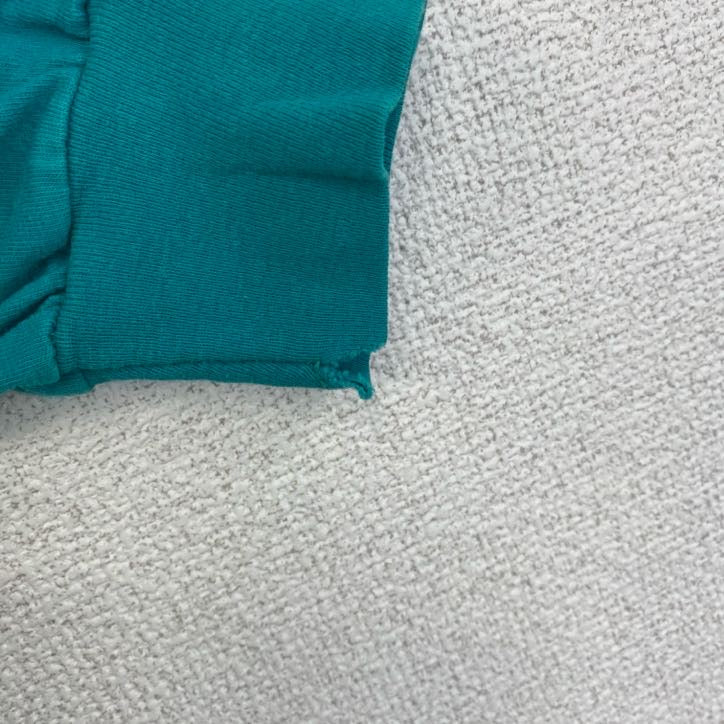 古着 used　90s　長袖プリントTシャツ　USA製　コットン100%　シングルステッチ　クルーネック　グリーン　XLサイズ