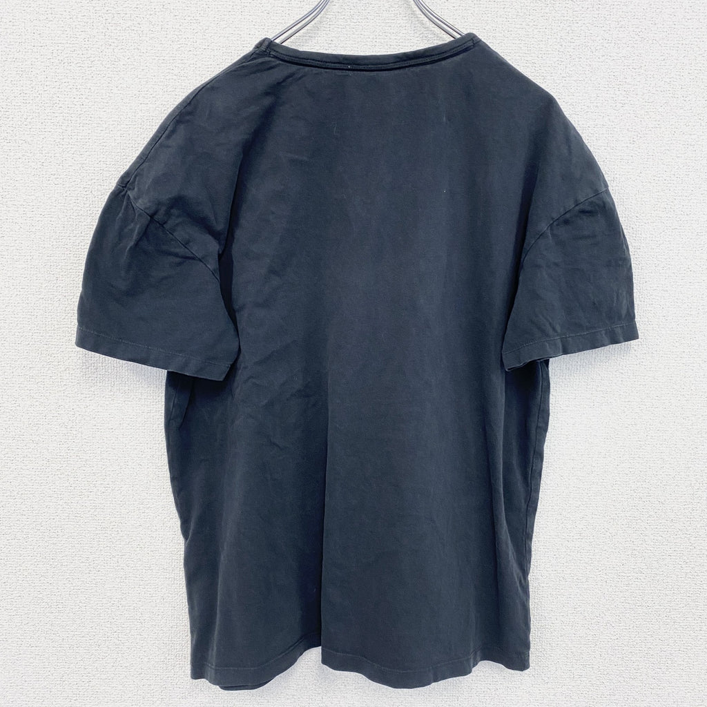 VINTAGE CLTH　半袖プリントTシャツ　vintage motorcycle　バイク　英字プリント　黒　ブラック　Mサイズ　古着