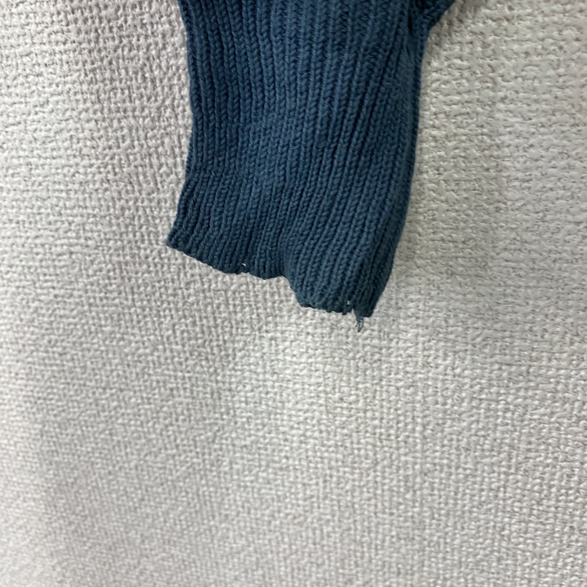 ～90s　oasis　アクリルニットセーター　ヴィンテージ　青　ブルー　Sサイズ　古着