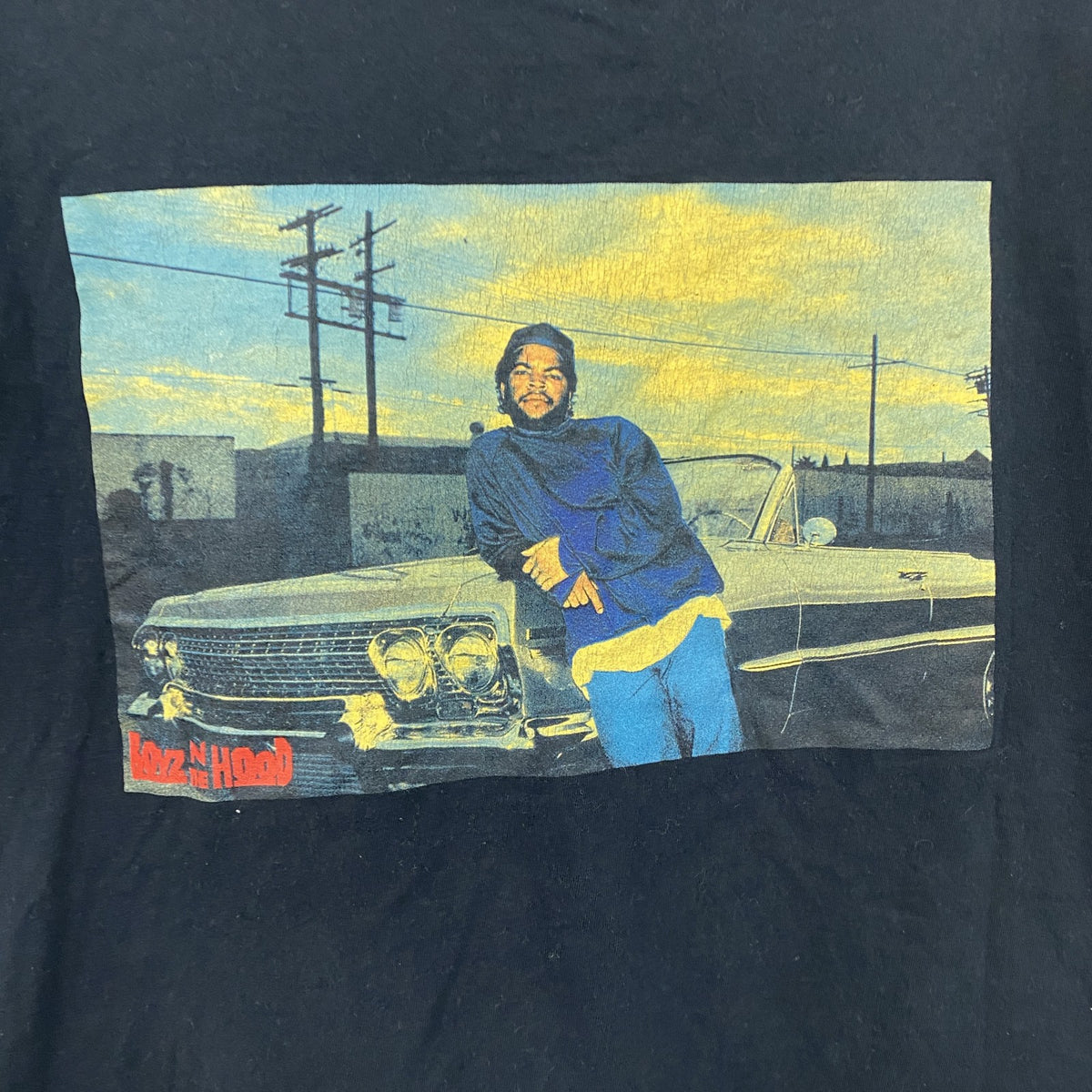 Boys N the Hood　ボーイズ'ン・ザ・フッド　半袖プリントムービーTシャツ　黒　ブラック　Mサイズ　古着