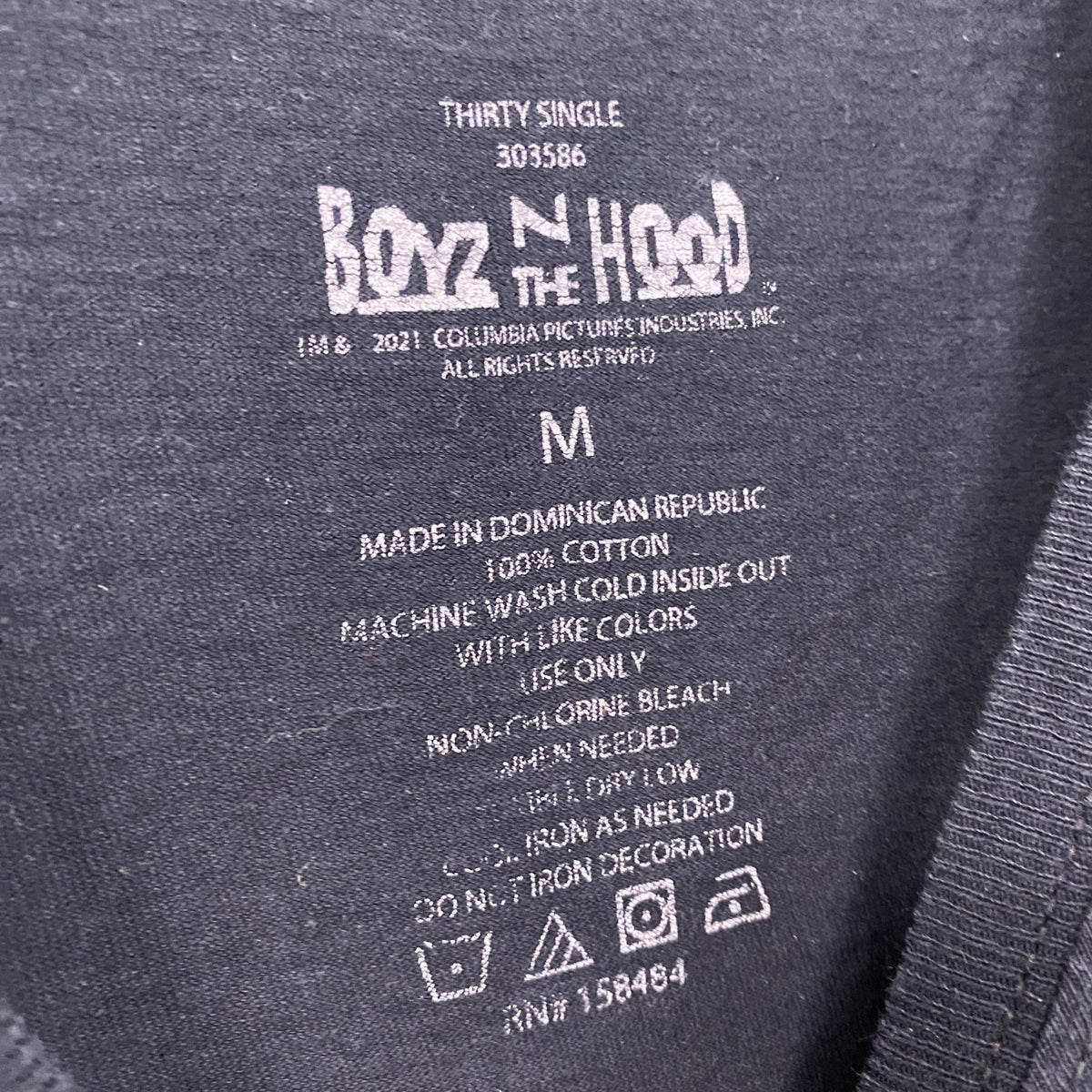 Boys N the Hood　ボーイズ'ン・ザ・フッド　半袖プリントムービーTシャツ　黒　ブラック　Mサイズ　古着
