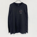 VANS　バンズ　M BORN BUTTERFLY LS TEE　長袖プリントTシャツ/ロンT　蝶　黒　ブラック　Lサイズ　古着