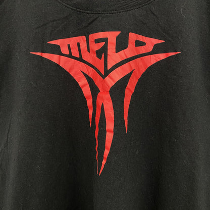 古着 used　NIKE ナイキ　半袖プリントTシャツ　MELD　スウッシュロゴ　カジュアル　黒　クルーネック　XLサイズ