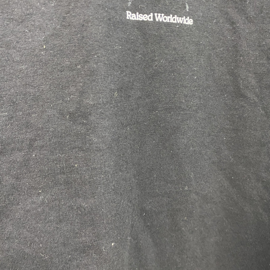 VANS　バンズ　M BORN BUTTERFLY LS TEE　長袖プリントTシャツ/ロンT　蝶　黒　ブラック　Lサイズ　古着