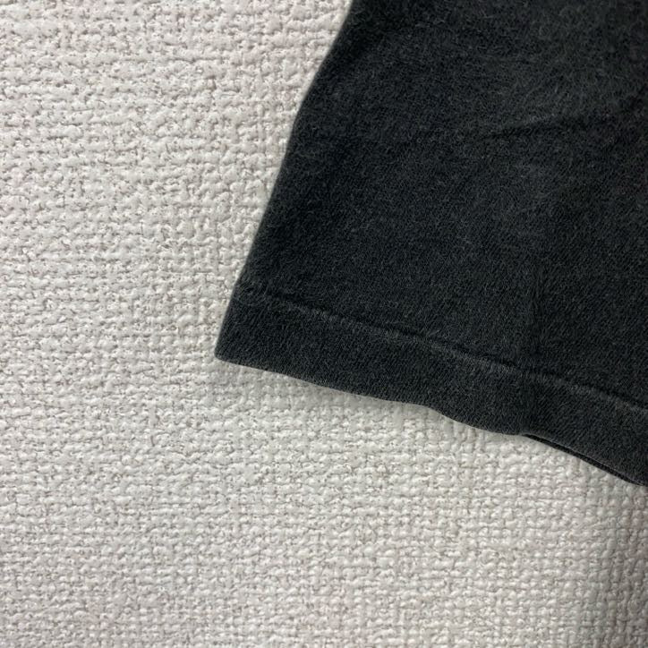Hanes　ヘインズ　半袖プリントTシャツ　ヴィンテージ　シングルステッチ　黒　ブラック　Lサイズ　古着